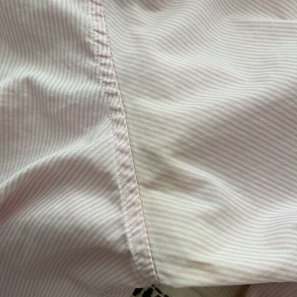 Theory Shirt Women’s Long Sleeve Button Down Pink Size L Light Cotton Blend - Picture 4 of 6